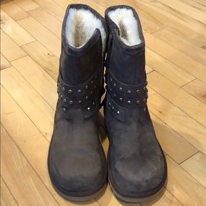 LIKE NEW: Studded Detail Ugg Boots (Short)